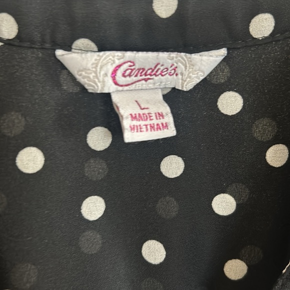 Candies blouse - black/white polka dots Size L - Picture 5 of 5